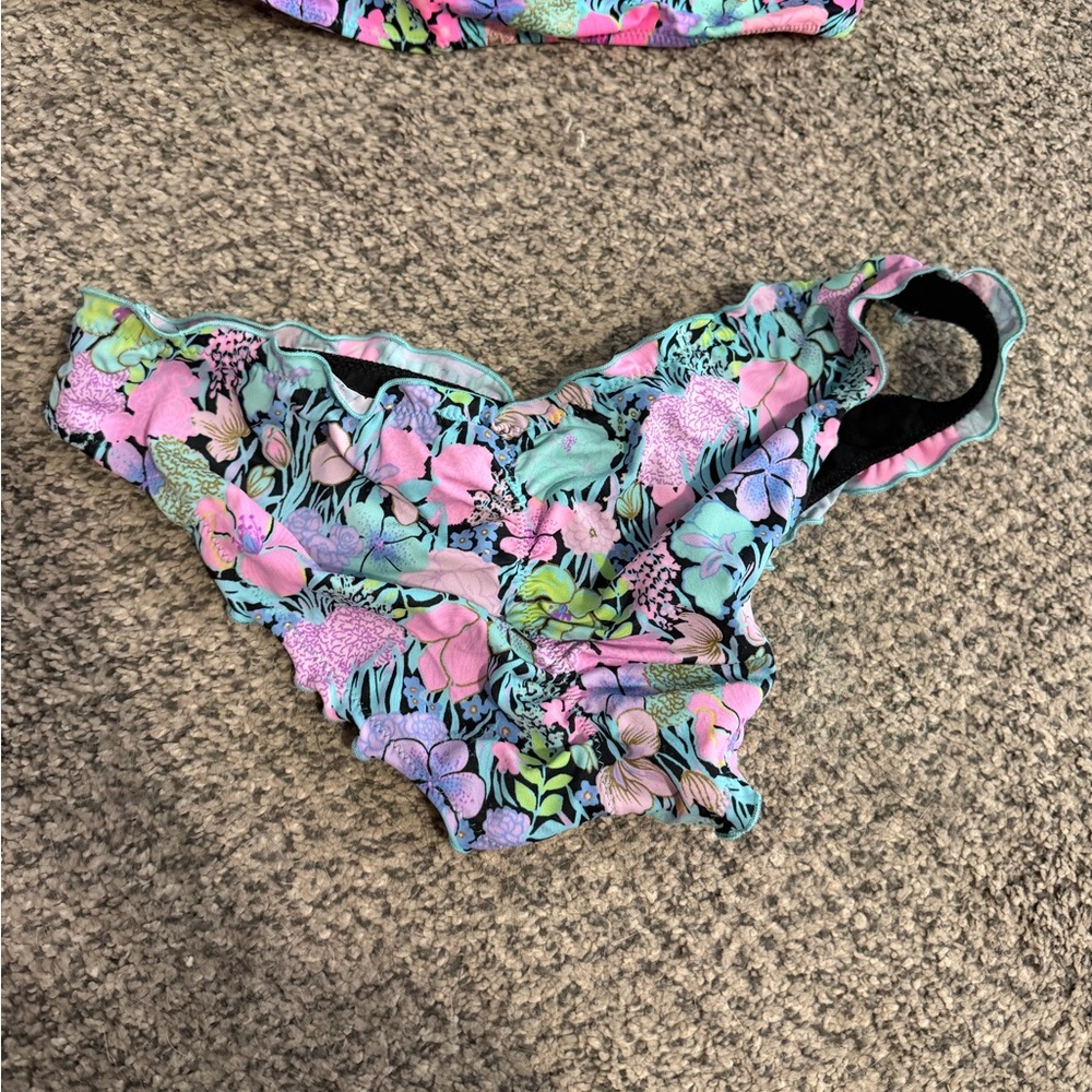 Victoria's Secret Floral Swim Set - Pink and Blue - Picture 4 of 8